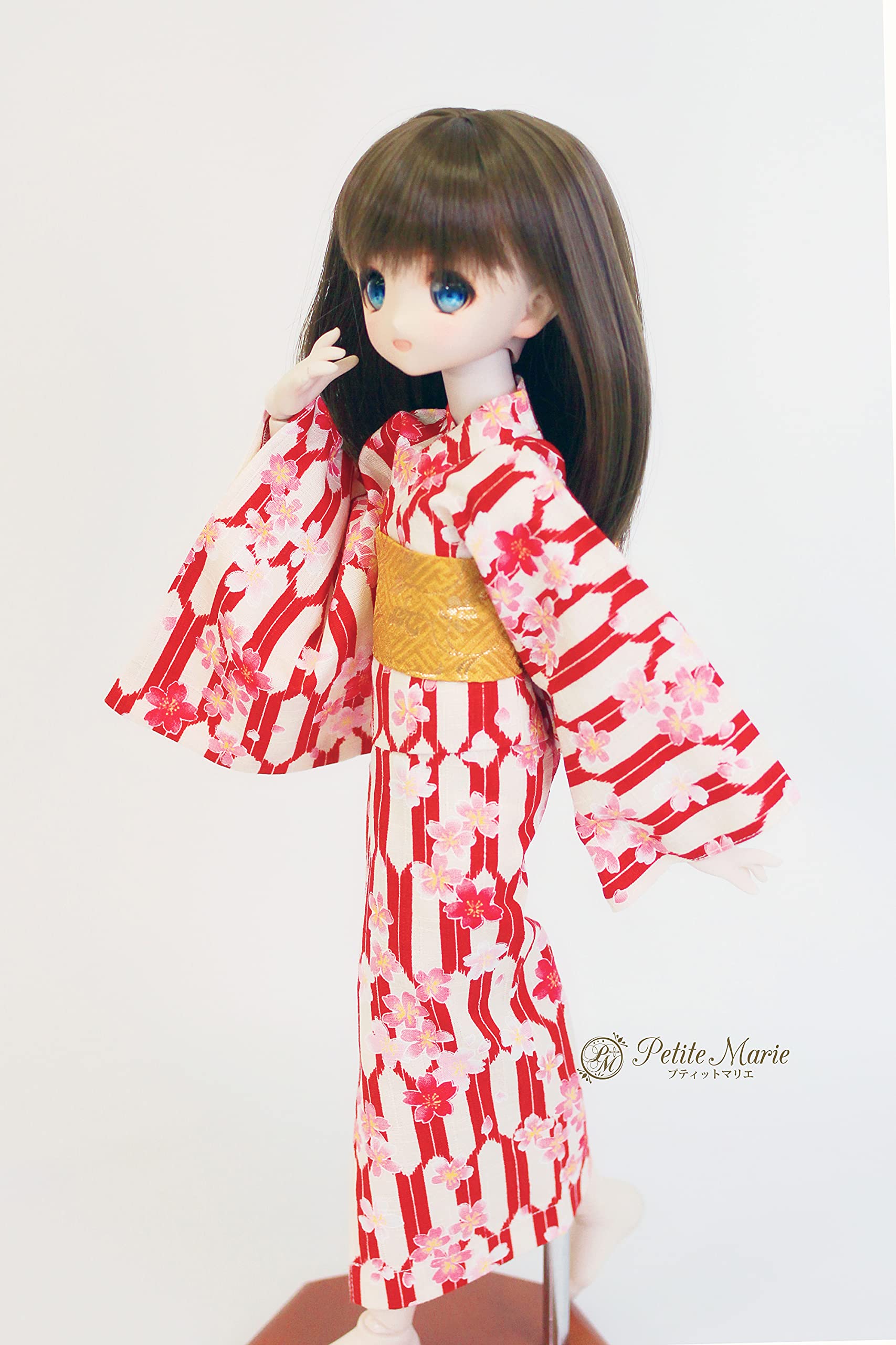 Amazon.co.jp: 【Petite Marie】 1/3 MDD 対応 浴衣 夏祭り 赤